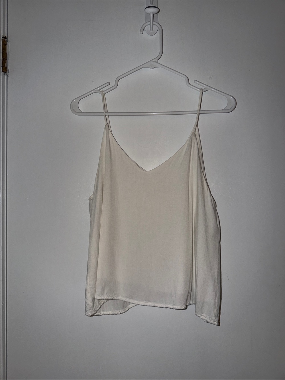 Final touch- size s- Classic Cream Spaghetti Strap Cami Top